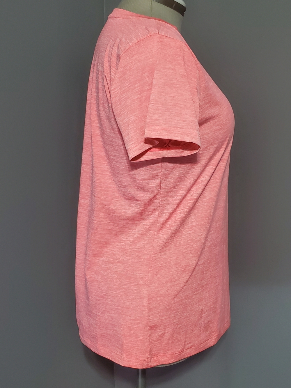 Under Armour Loose Women’s Heather Pink Performance Short Sleeve Tee Size L - Picture 4 of 5